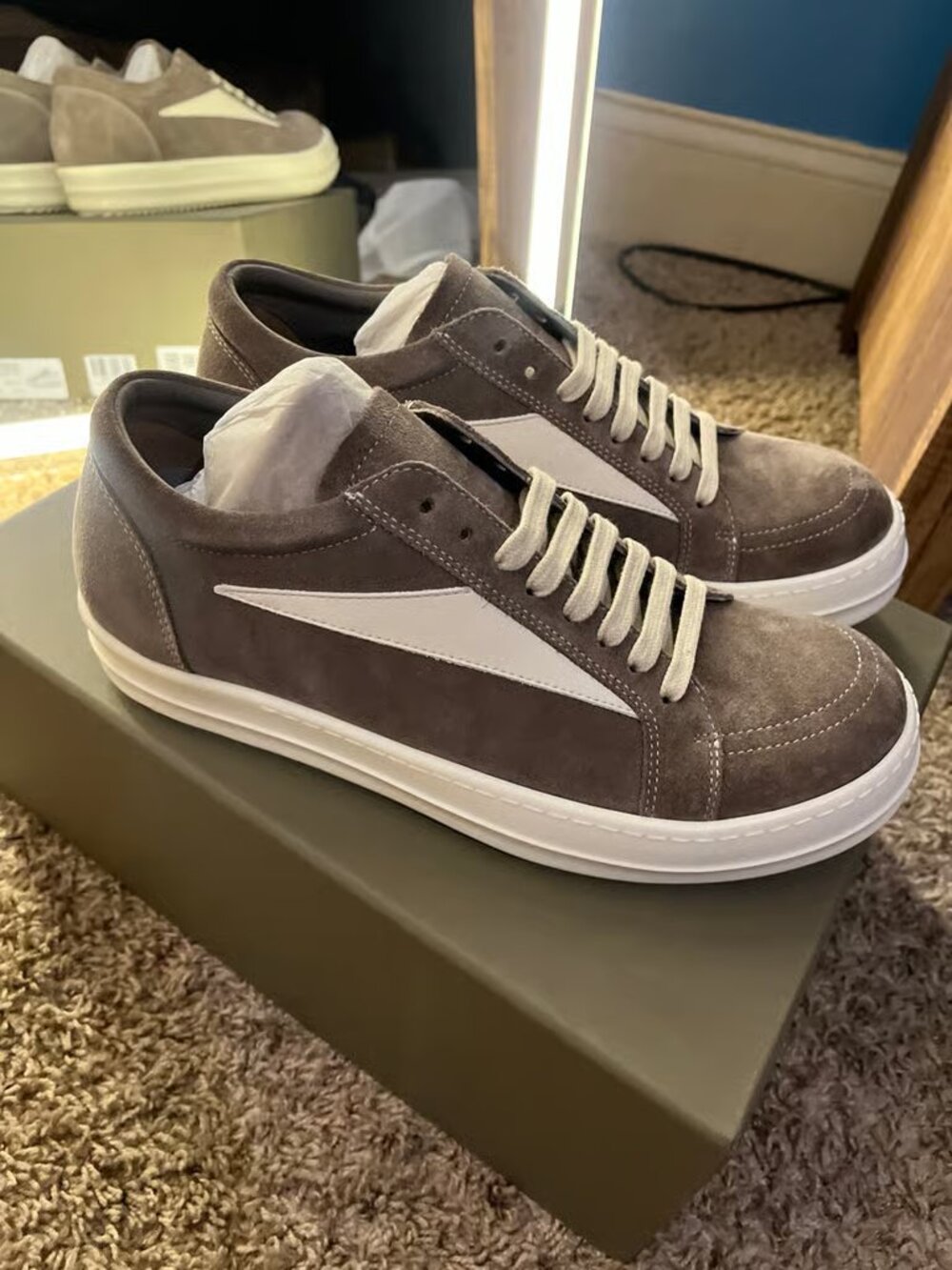 Rick Owens Lido Vintage Sneaker 'Dust Milk'